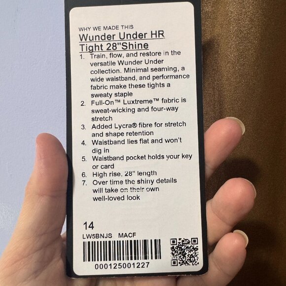 lululemon athletica Metallic Bronze Leggings - Picture 6 of 7